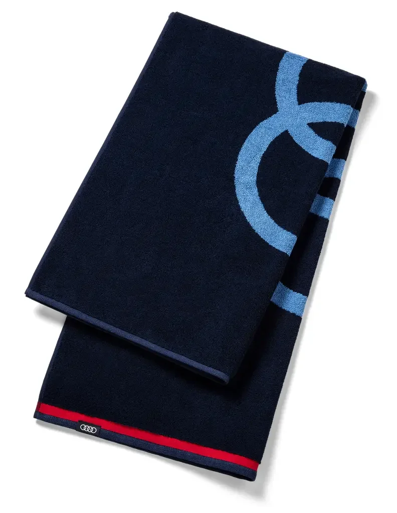 3132100400 VAG Банное полотенце Audi Bath Towel, Dark Blue (фото 2)