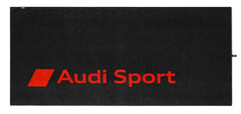 3132002500 VAG Банное полотенце Audi Sport Beach Towel, dark grey/red, 80x180cm (фото 2)
