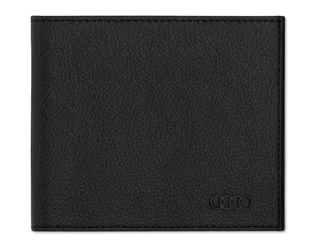 3152100900 VAG Мужской кожаный кошелек Audi Wallet Leather, Mens, RFID, Black (фото 1)