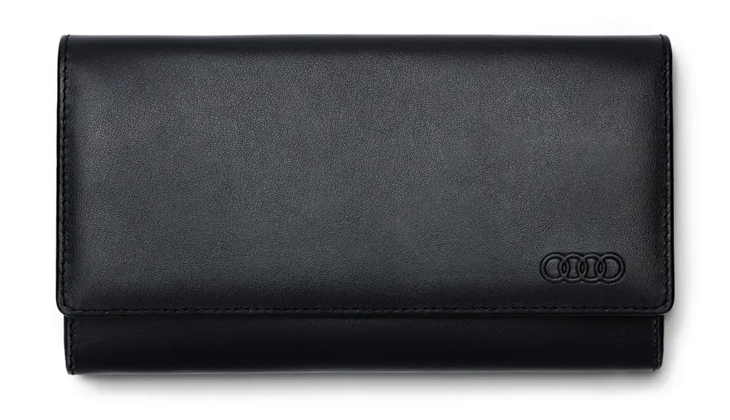 3151901100 VAG Женский кожаный кошелек Audi Wallet Leather, Womens, Black (фото 1)