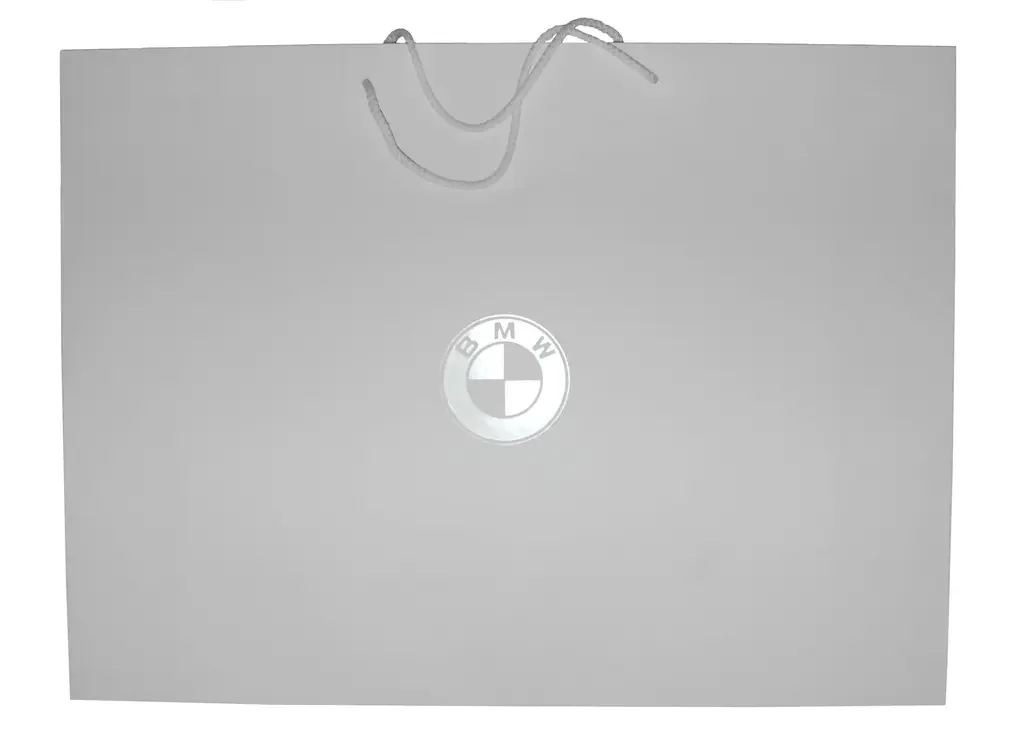 80502452052 BMW Бумажный подарочный пакет BMW Paper Bag, White, Size L (фото 1)
