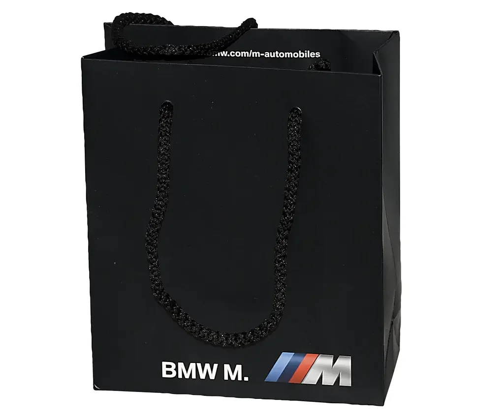 81852208349 BMW Бумажный подарочный пакет BMW M Paper Bag, S-size (фото 1)