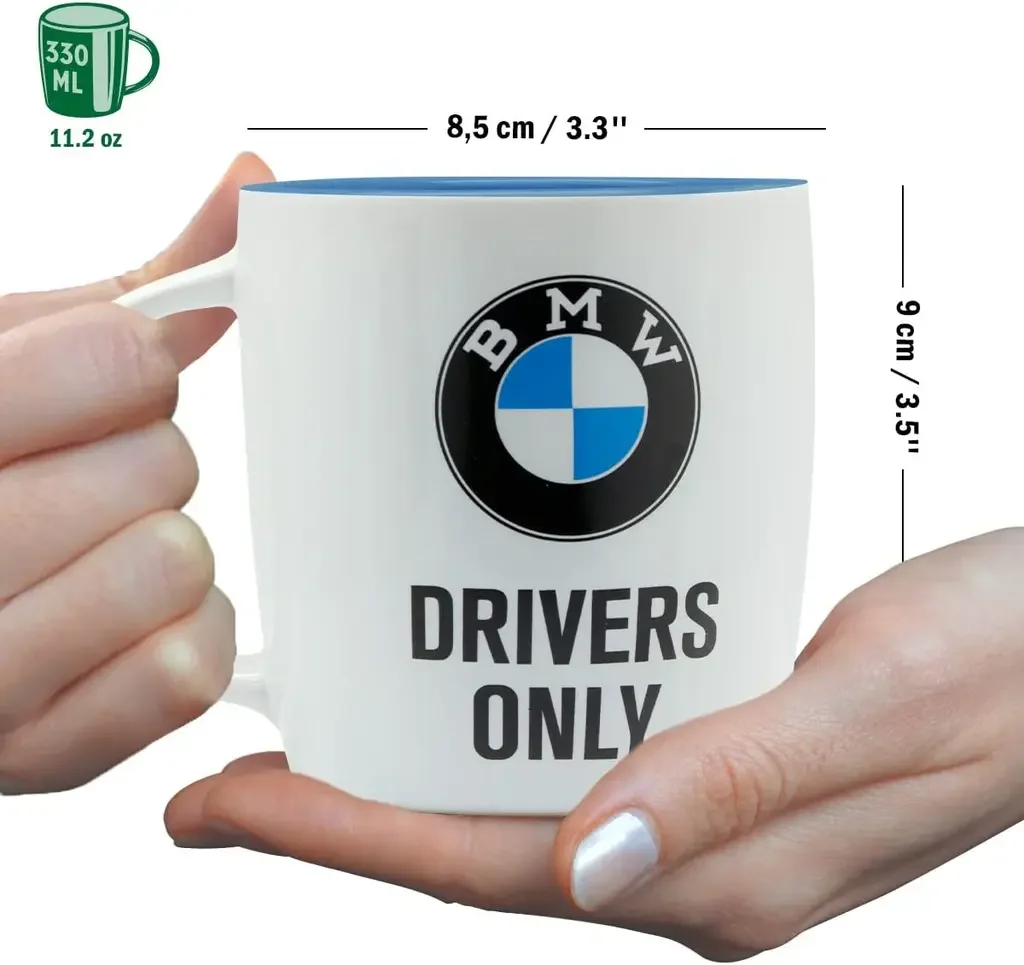 NA43051 BMW Керамическая кружка BMW Drivers Only Mug, Nostalgic Art, 330ml (фото 2)