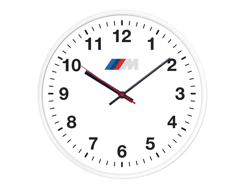 80618A25370 BMW Настенные часы BMW M Wall Clock, White (фото 1)