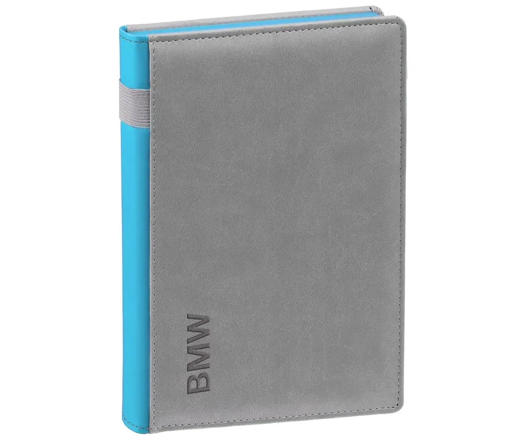 80242A25110 BMW Ежедневник BMW Datebook, Soft Touch, Grey/Blue (фото 1)