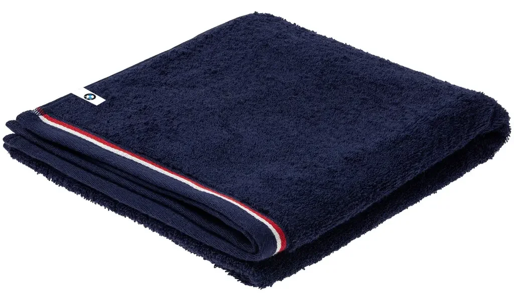 80232A25835 BMW Банное полотенце BMW Bath Towel, by möve, L-size, Dark Blue/Grey (фото 1)
