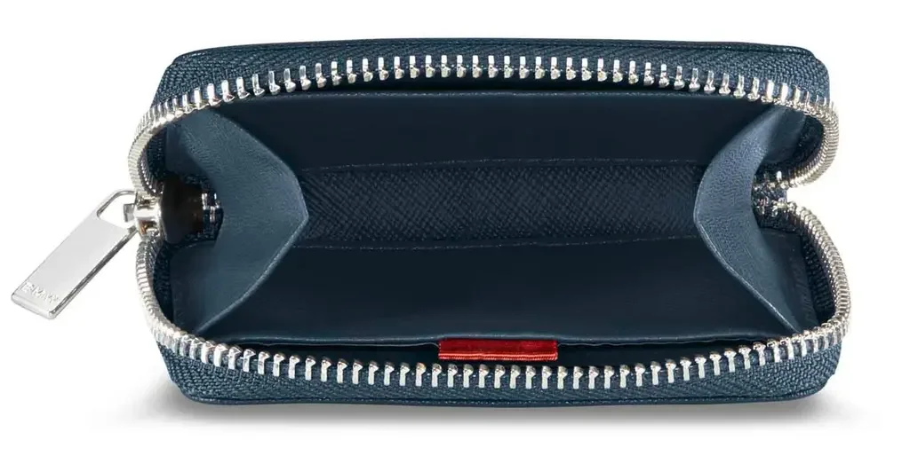 80212466214 BMW Кожаный кошелек BMW Leather Wallet, Small, Blue (фото 2)