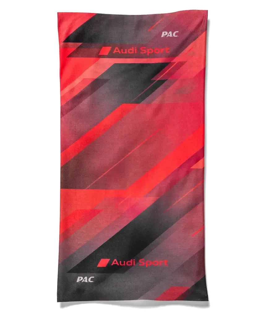 3132001900 VAG Шарф-труба Audi Sport Tubular Scarf, red / grey (фото 2)