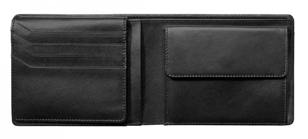 3141700100 VAG Мужской кожаный кошелек Audi Men's Wallet Leather, Black (фото 2)