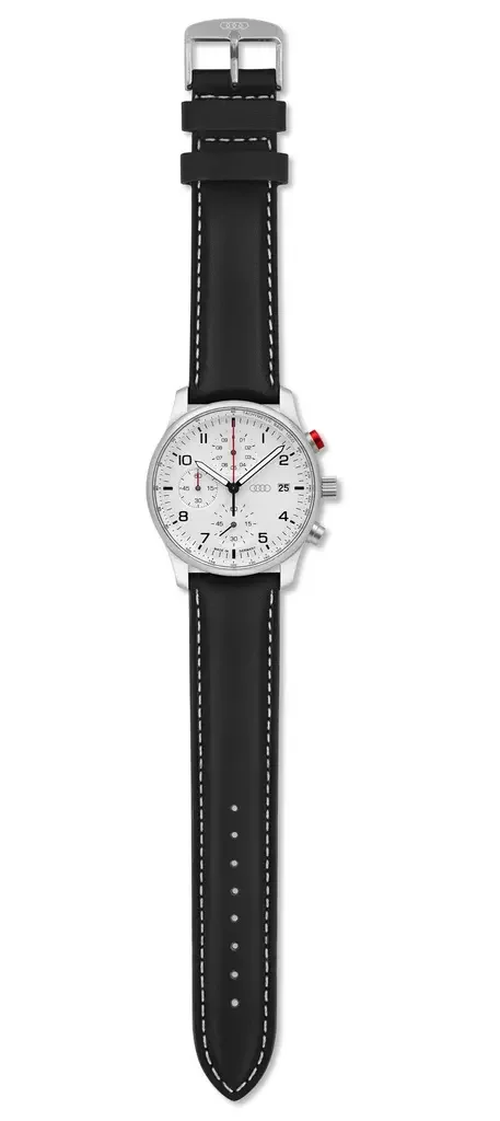3102200100 VAG Мужские наручные часы хронограф Audi Chronograph, Mens, silver/white/black (фото 2)