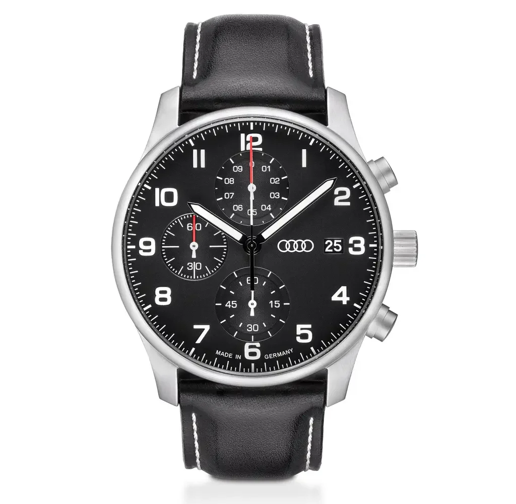 3101900200 VAG Мужские наручные часы хронограф Audi Chronograph, black/silver (фото 1)