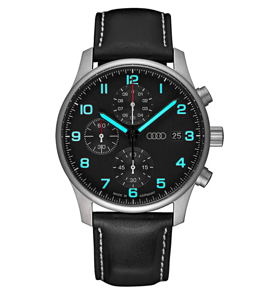 3101900200 VAG Мужские наручные часы хронограф Audi Chronograph, black/silver (фото 4)