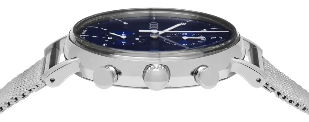 3102200300 VAG Мужские наручные часы хронограф Audi Chronograph, silver/night blue (фото 3)
