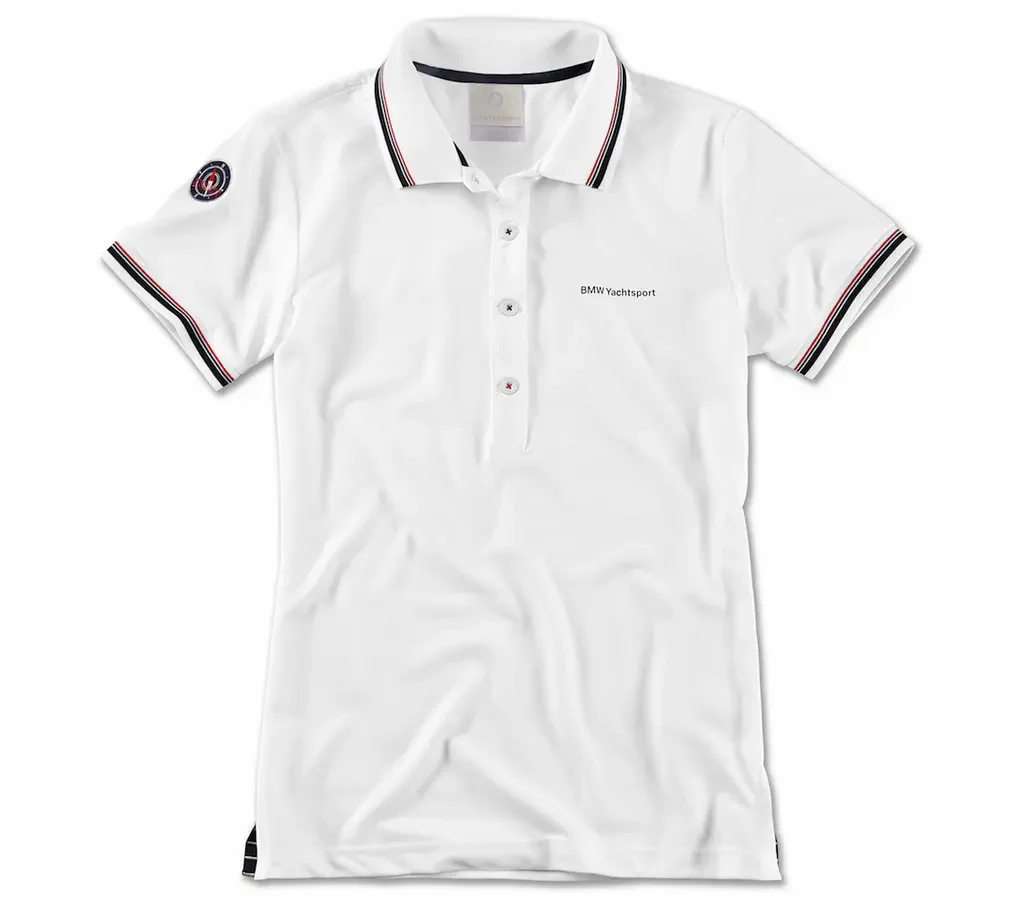 80142461046 BMW Женская рубашка-поло BMW Yachtsport Polo Shirt, Ladies, White (фото 1)