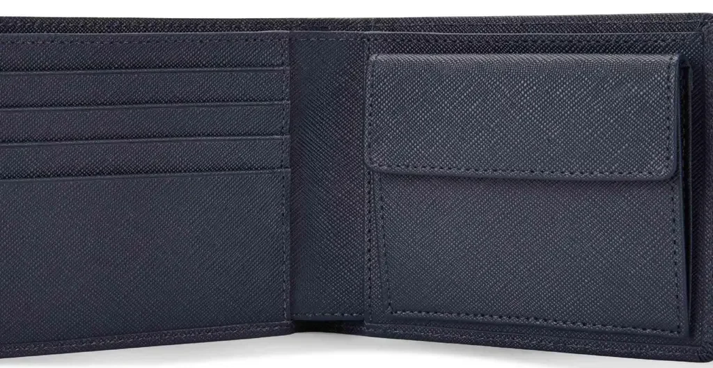 80215A51739 BMW Кожаное портмоне BMW Fashion Wallet with Coin Compartment, Blue, NM 2023 (фото 3)