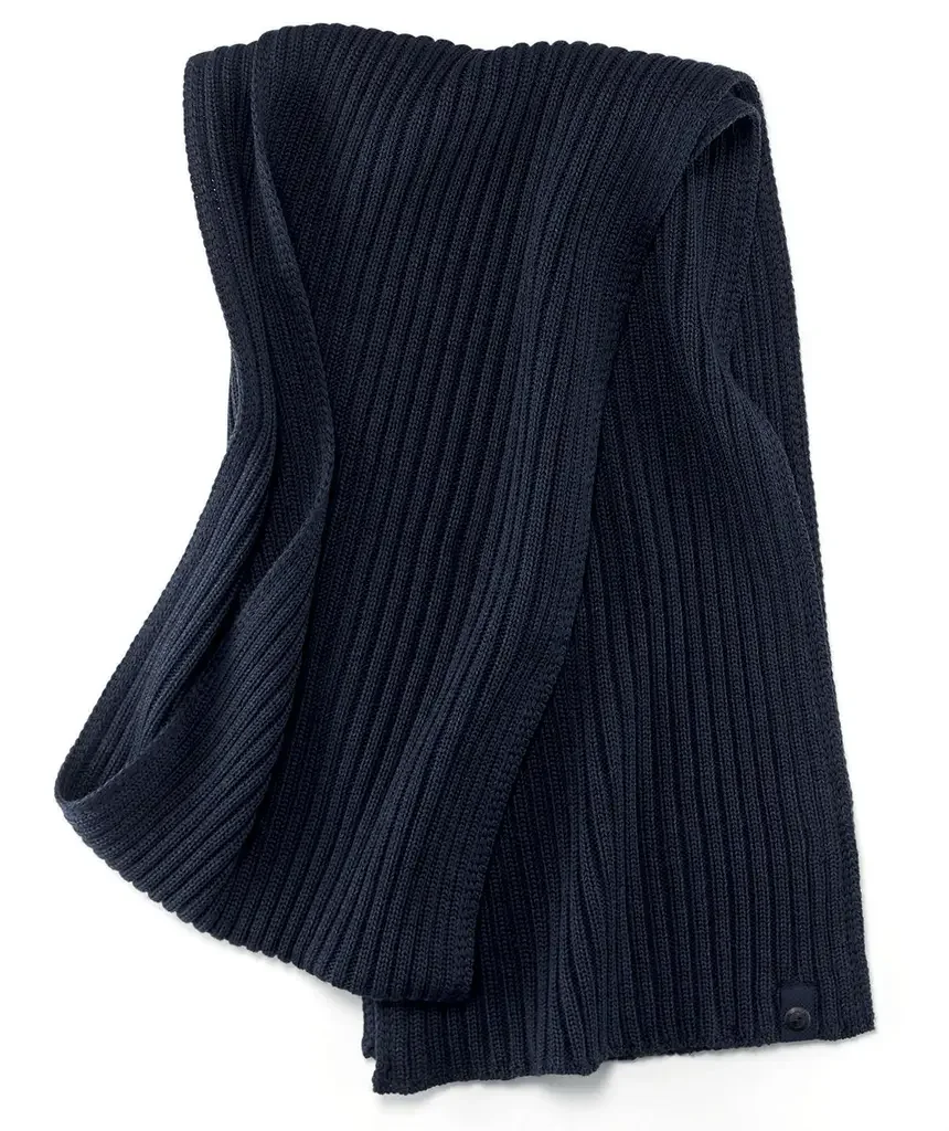 80162454625 BMW Вязаный шерстяной шарф BMW Knitted Scarf, Dark Blue (фото 1)
