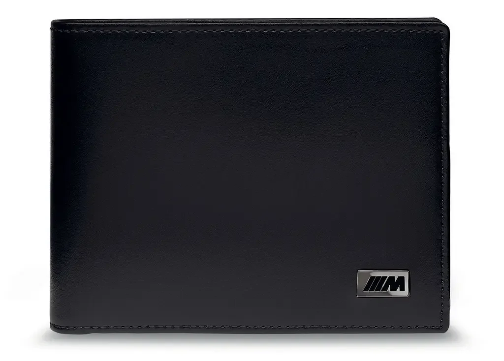 80212454762 BMW Кожаное портмоне BMW M Wallet without Coin Compartment, Black (фото 1)