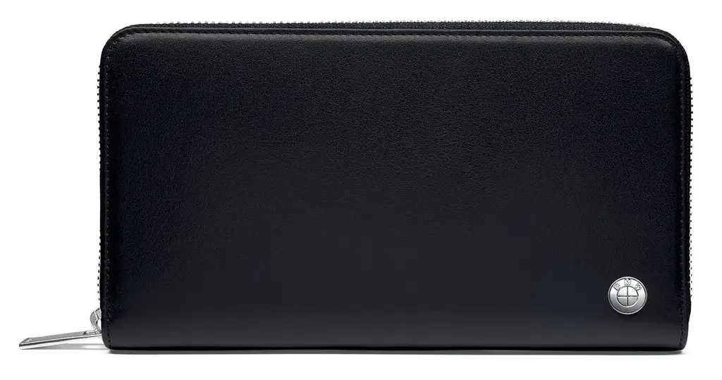80212454669 BMW Кожаное портмоне BMW Wallet, Horizontal, Black (фото 1)