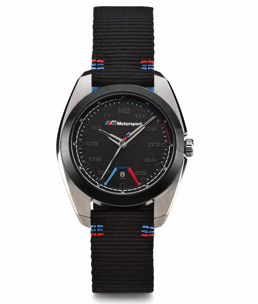 80262463266 BMW Мужские наручные часы BMW M Motorsport Watch, Men, Black/Silver (фото 1)