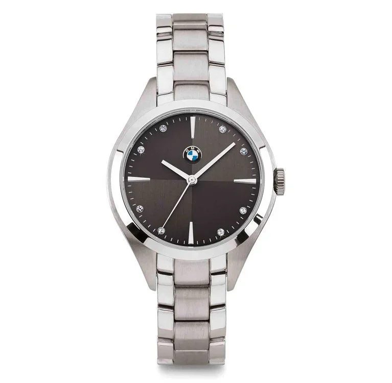 80262473266 BMW Женские наручные часы BMW Logo 3 Hand Watch, Ladies, Silver/Grey (фото 1)