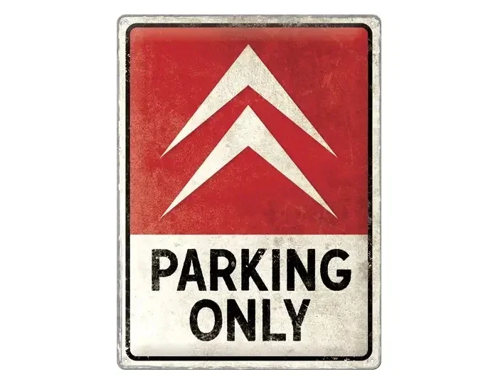 NA23307 CITROEN/PEUGEOT Металлическая пластина Citroen Parking Only Tin Sign, 30x40, Nostalgic Art (фото 1)