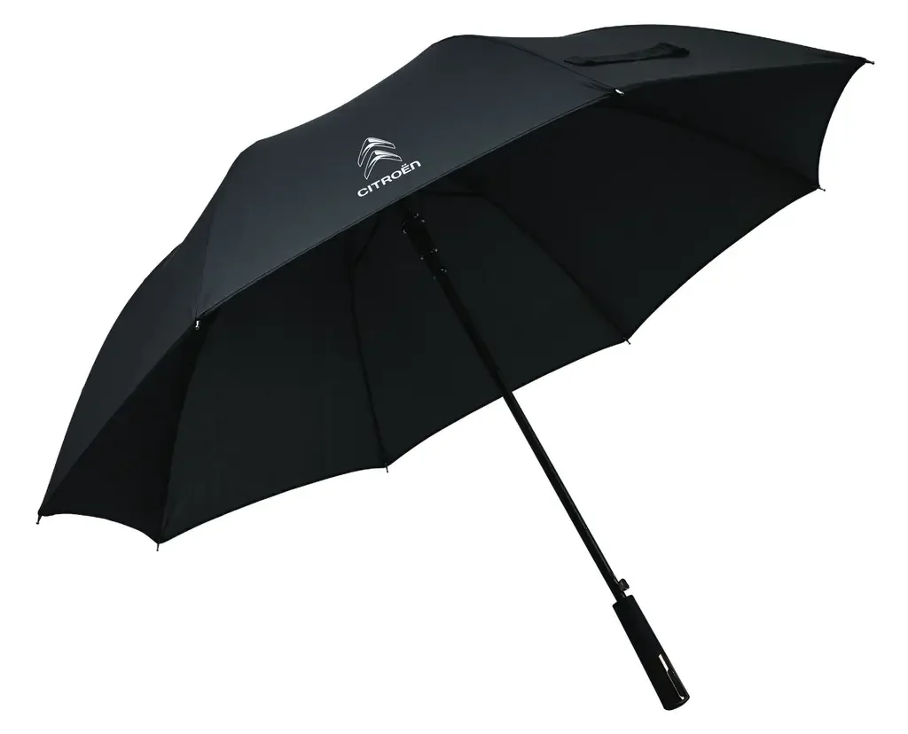 FK170228C CITROEN/PEUGEOT Зонт-трость Citroen Stick Umbrella, 140D, Black (фото 1)