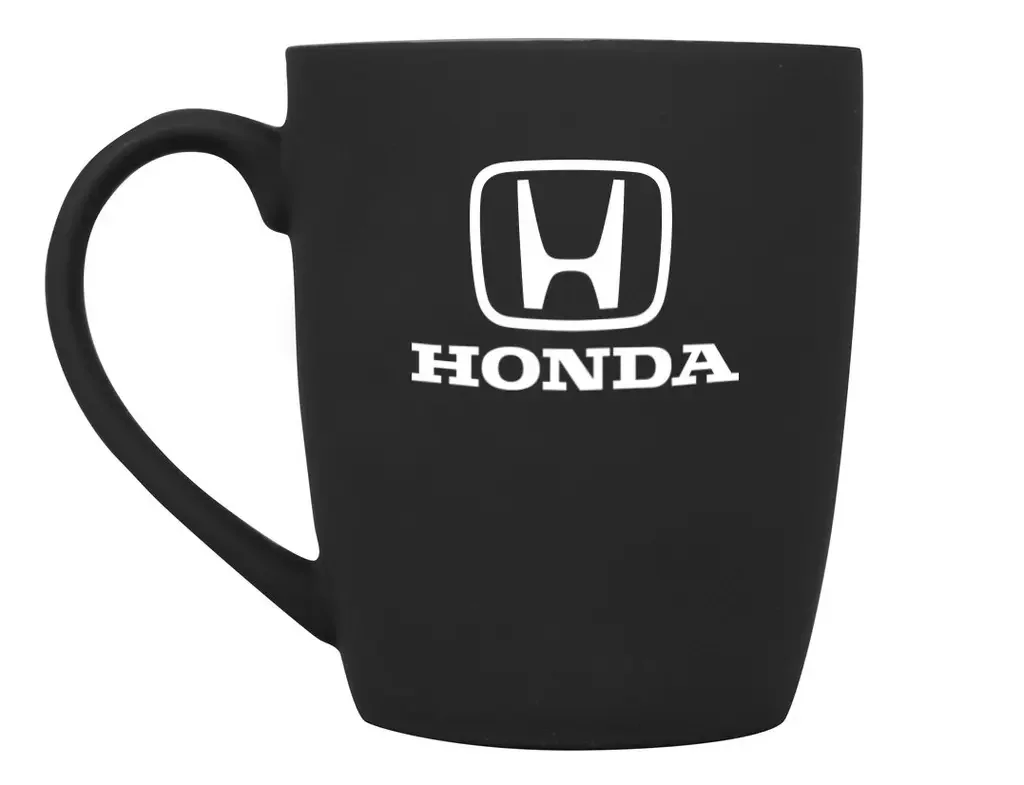 08MLWA25L2F HONDA Фарфоровая кружка Honda Logo Mug, Soft-touch, 360ml, Black/White (фото 1)