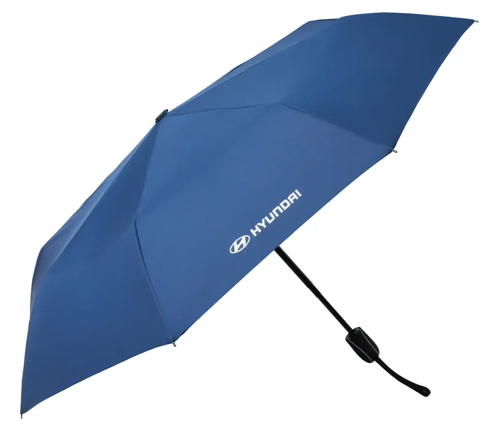 R8480AC566H HYUNDAI/KIA/MOBIS Cкладной зонт Hyundai Foldable Umbrella, Blue (фото 1)