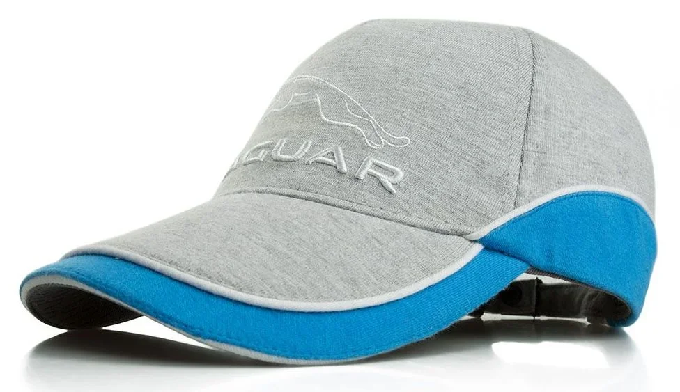 JDCH845GMA JAGUAR Бейсболка Jaguar Leaper Logo Cap, Grey_Marl / Blue (фото 1)