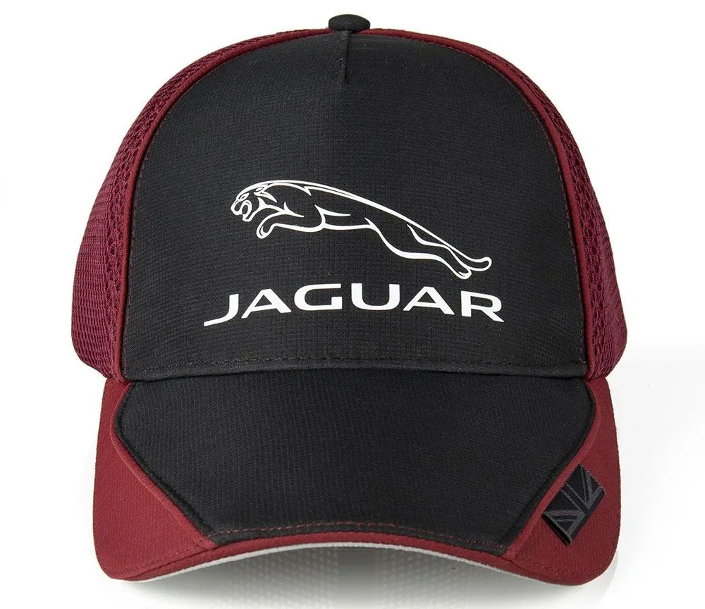 JGCH408BKA JAGUAR Бейсболка Jaguar Leaper Mesh Back Cap, Black/Red (фото 3)