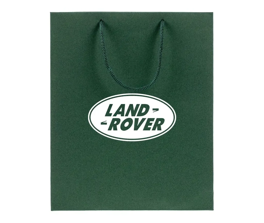 LGMA2531GN LAND ROVER Бумажный подарочный пакет Land Rover, зеленый, размер M: 23 х 28 х 9,2 см. (фото 1)
