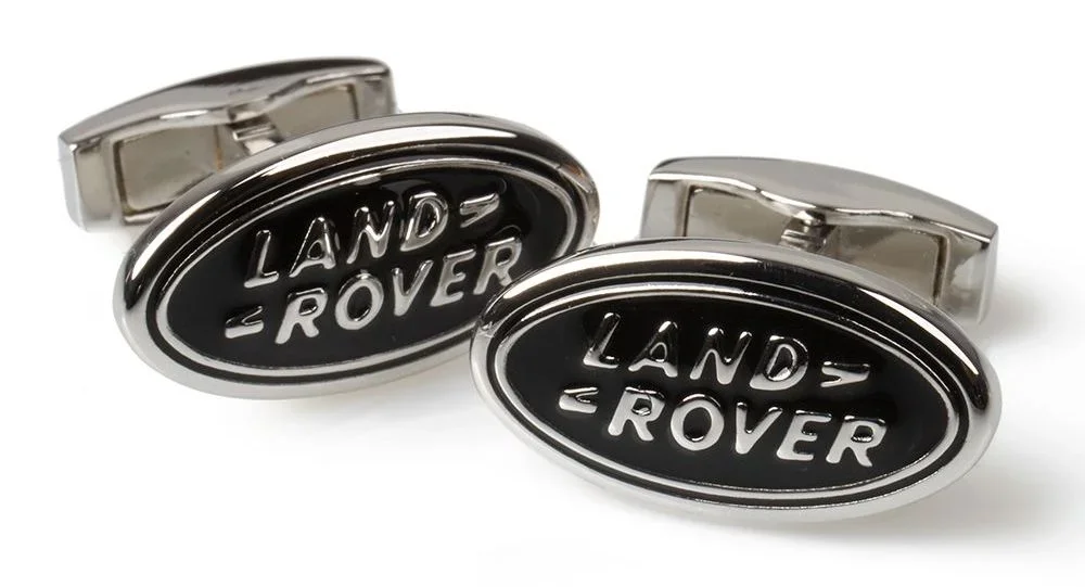 LDCL982BKA LAND ROVER Запонки Land Rover Oval Logo Cufflinks, Black (фото 1)