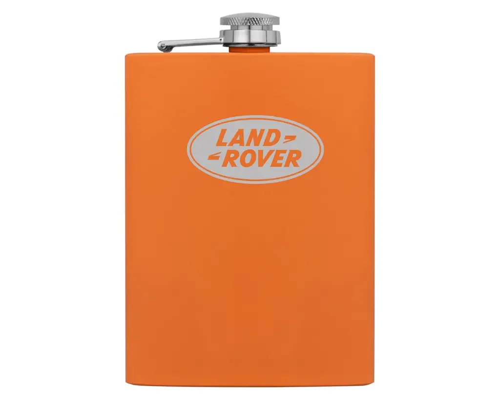 LEGA255ORA LAND ROVER Фляжка Land Rover Flask, Stainless Steel, Soft-touch Coating, Orange (фото 1)