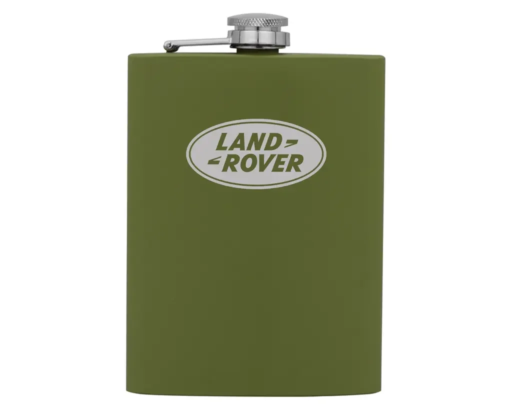 LEGA255GNA LAND ROVER Фляжка Land Rover Flask, Stainless Steel, Soft-touch Coating, Green (фото 1)
