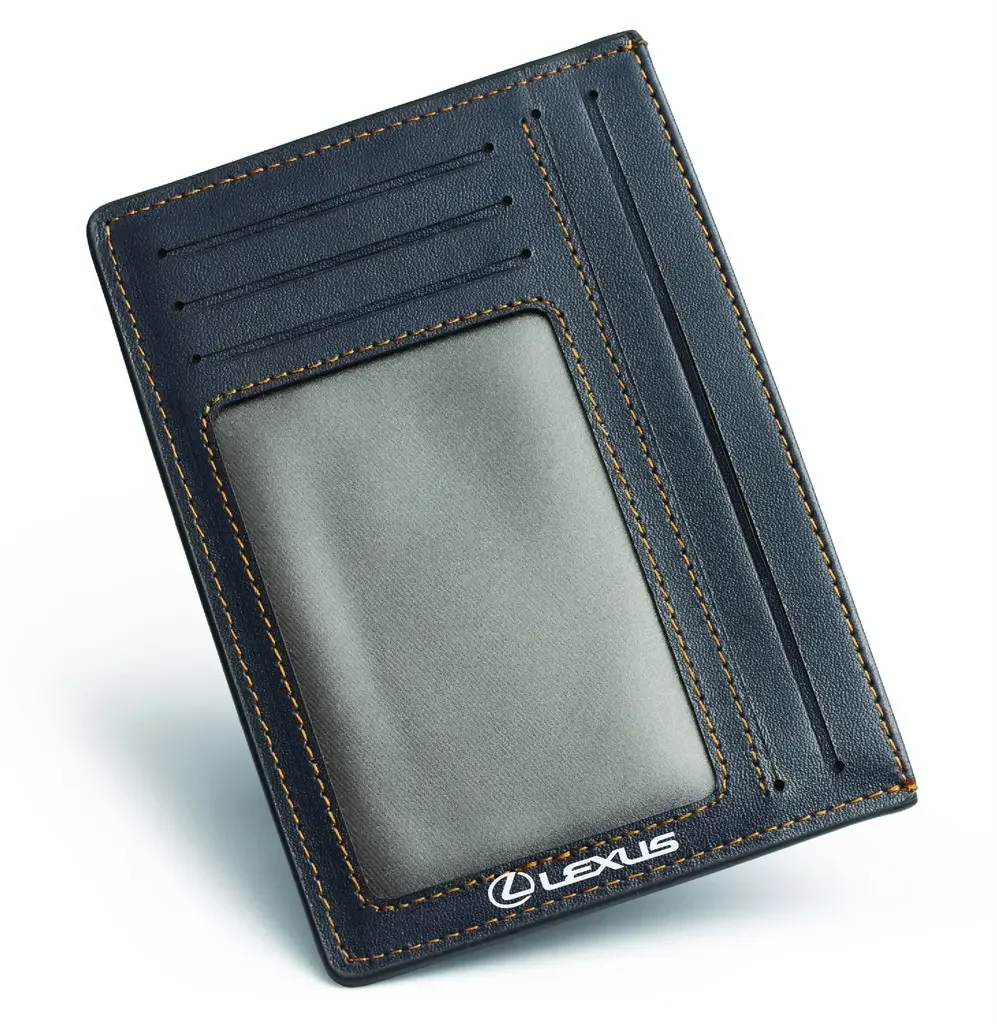 FKW2200L TOYOTA Кожаная обложка для документов Lexus Leather Document Wallet, Small, Dark Blue/Grey (фото 1)