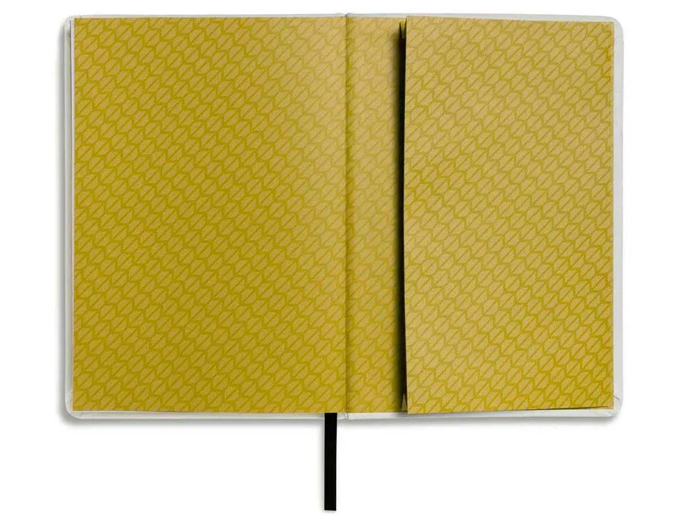 80245A0A688 MINI Блокнот MINI Notebook Contrast Edge, White/Yellow/Black (фото 2)