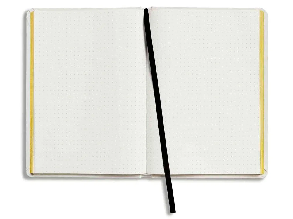 80245A0A688 MINI Блокнот MINI Notebook Contrast Edge, White/Yellow/Black (фото 3)