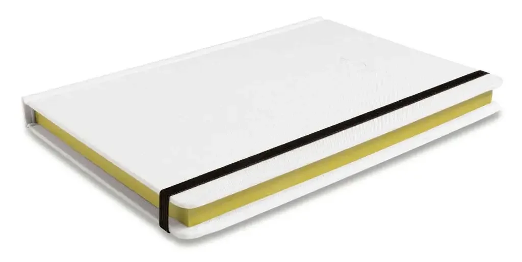 80245A0A688 MINI Блокнот MINI Notebook Contrast Edge, White/Yellow/Black (фото 4)