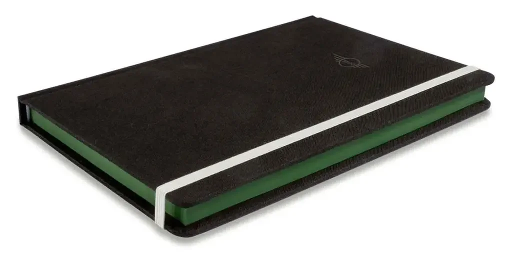 80245A0A690 MINI Блокнот MINI Notebook Contrast Edge, Black/British Green/White (фото 4)