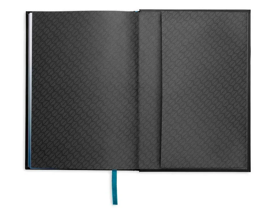 80245A21238 MINI Блокнот MINI Gradient Notebook, Black/Island/White (фото 4)