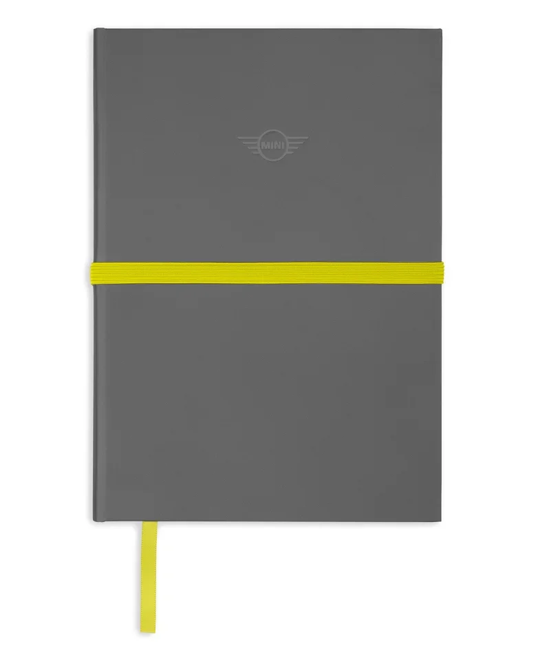 80245A21239 MINI Блокнот MINI Gradient Notebook, Grey/Energetic Yellow/White (фото 1)