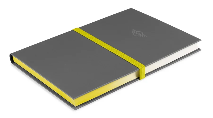 80245A21239 MINI Блокнот MINI Gradient Notebook, Grey/Energetic Yellow/White (фото 2)