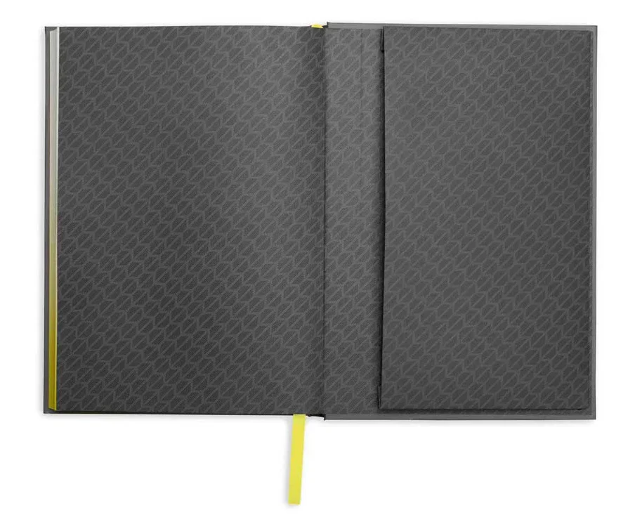 80245A21239 MINI Блокнот MINI Gradient Notebook, Grey/Energetic Yellow/White (фото 4)