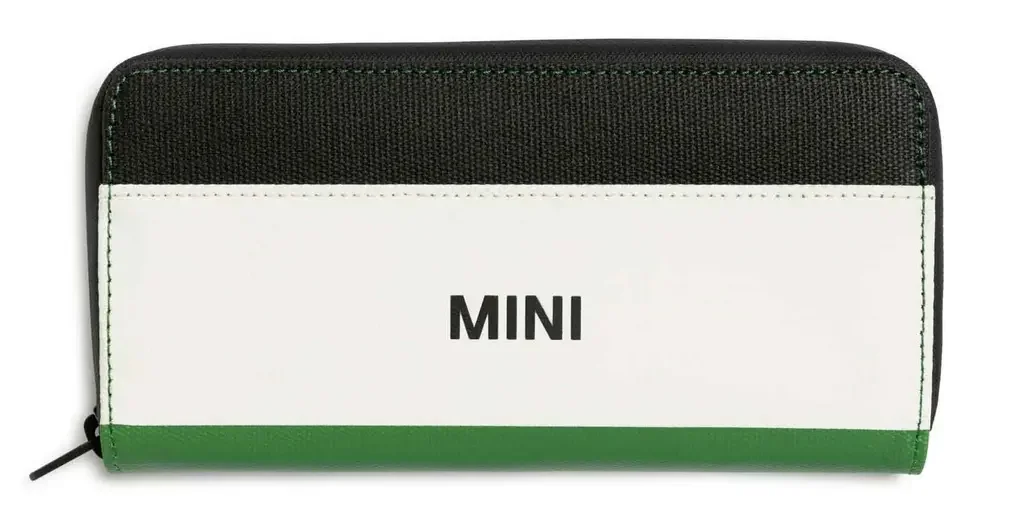 80215A0A717 MINI Мини кошелек MINI Wallet Tricolour Block, Black/White/British Green (фото 1)