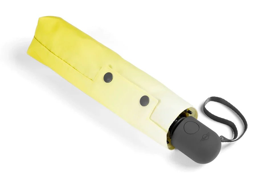 80235A21222 MINI Складной зонт MINI Gradient Foldable Umbrella, Energetic Yellow/White/Grey (фото 3)