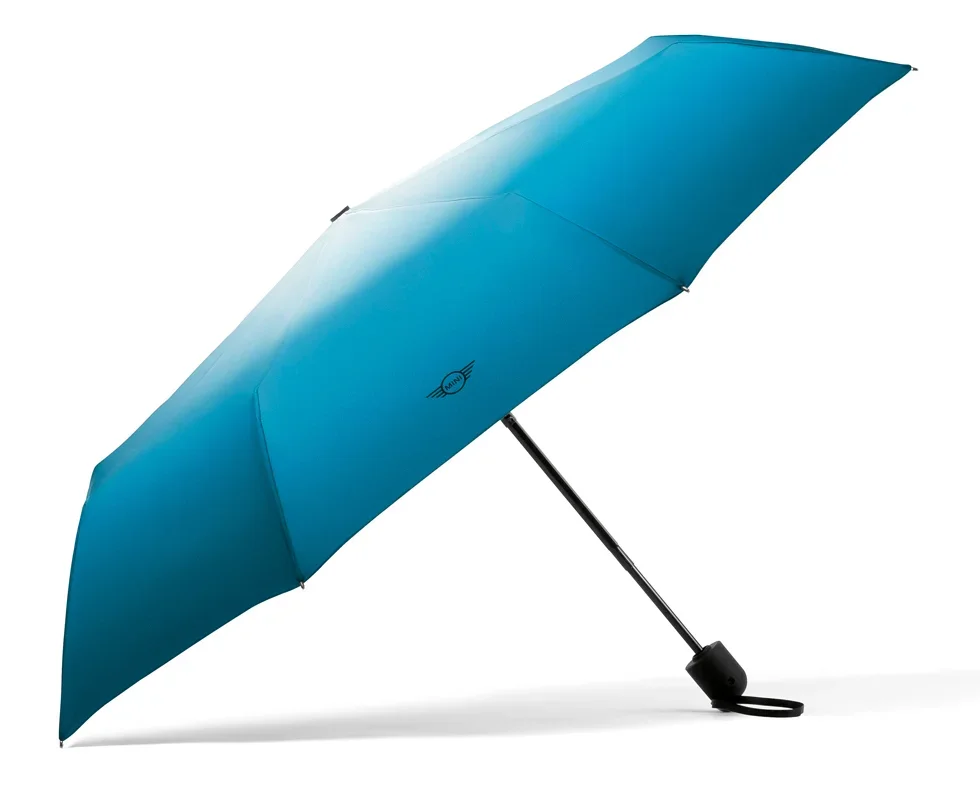 80235A21221 MINI Складной зонт MINI Gradient Foldable Umbrella, Island/White/Black (фото 1)
