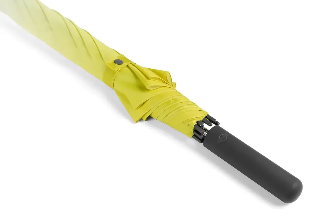 80235A21225 MINI Зонт-трость MINI Gradient Walking Stick Umbrella, Energetic Yellow/White/Grey (фото 2)