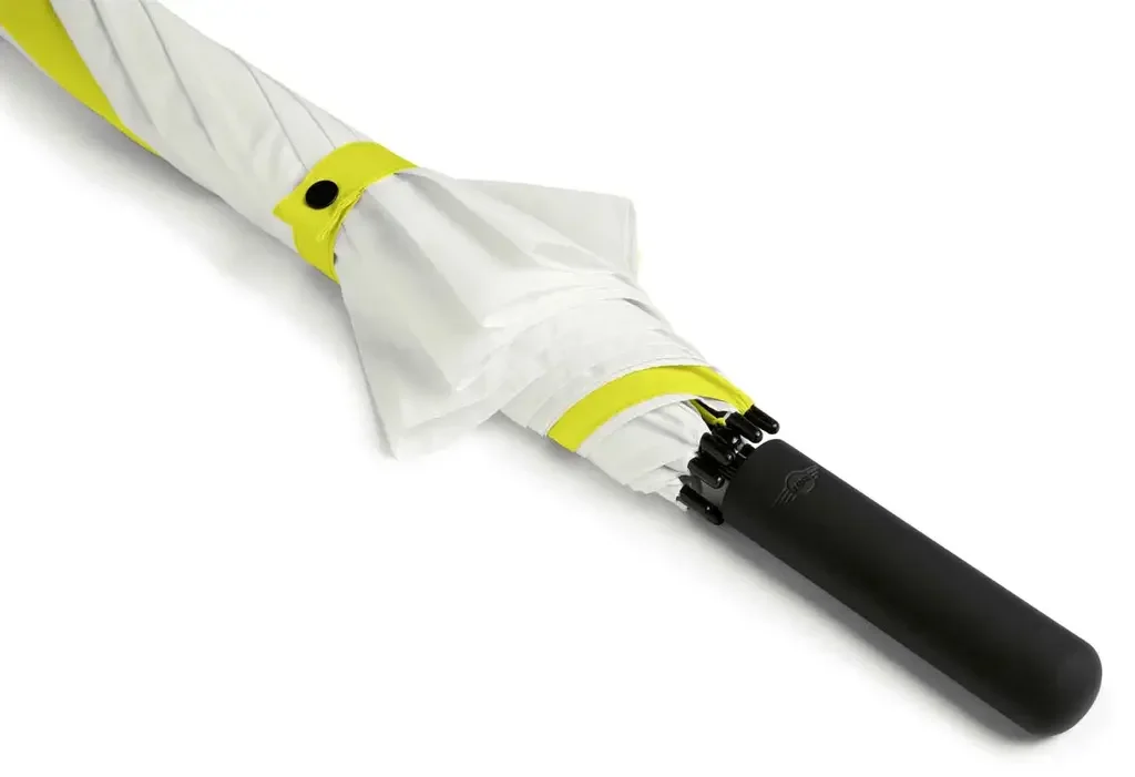 80235A0A684 MINI Зонт-трость MINI Walking Stick Contrast Panel Umbrella, White/Energetic Yellow (фото 2)