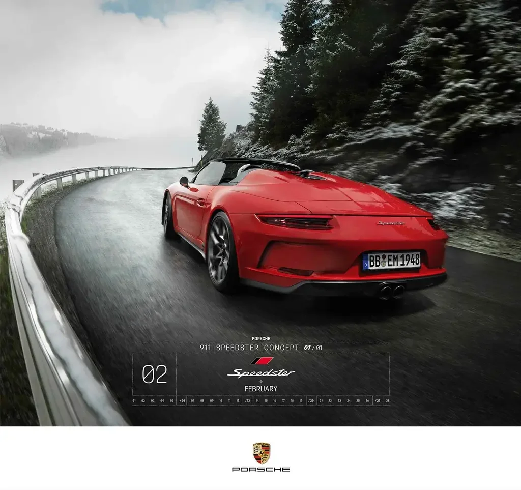 WAP0920020NVPK PORSCHE Календарь Porsche Calendar 2022 - One Of 1 (фото 4)