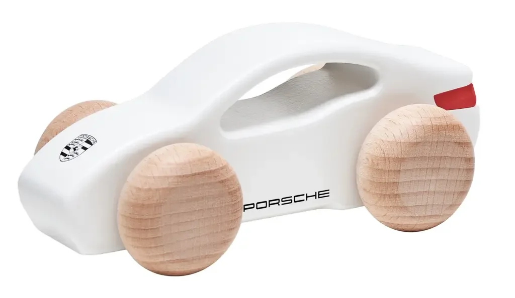 WAP0406000L PORSCHE Деревянная игрушка Porsche Taycan Wooden Toy-Сar, White (фото 1)